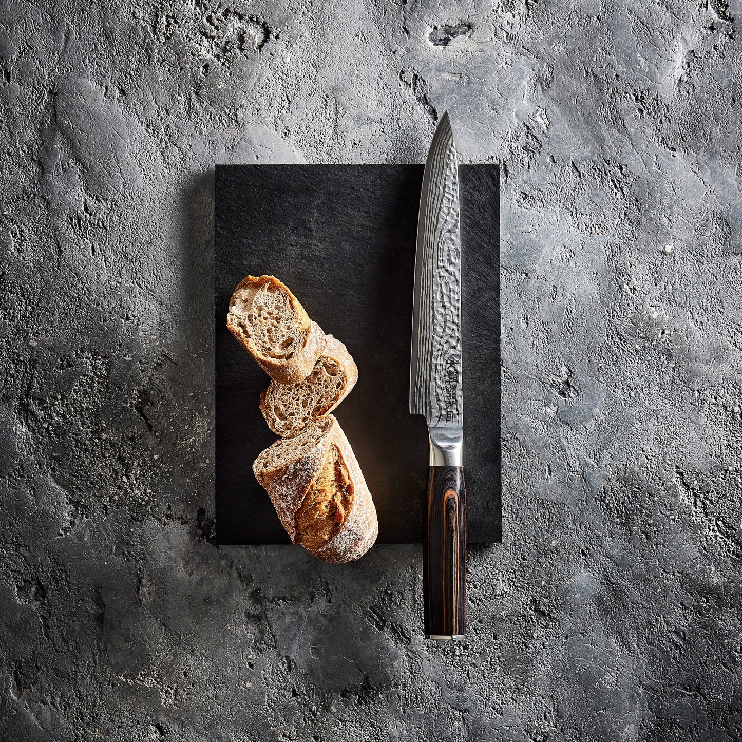 Elegant Baccarat Damashiro Emperor carving knife with handle and detailed blade design - Baccarat