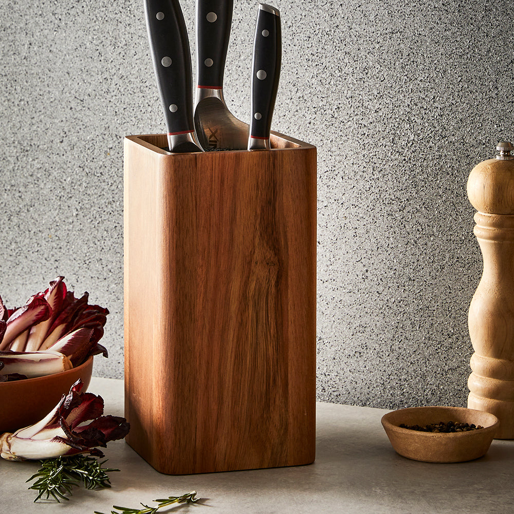 Baccarat damashiro mini cleaver santoku knife 12cm polished blade with wooden handle - Baccarat