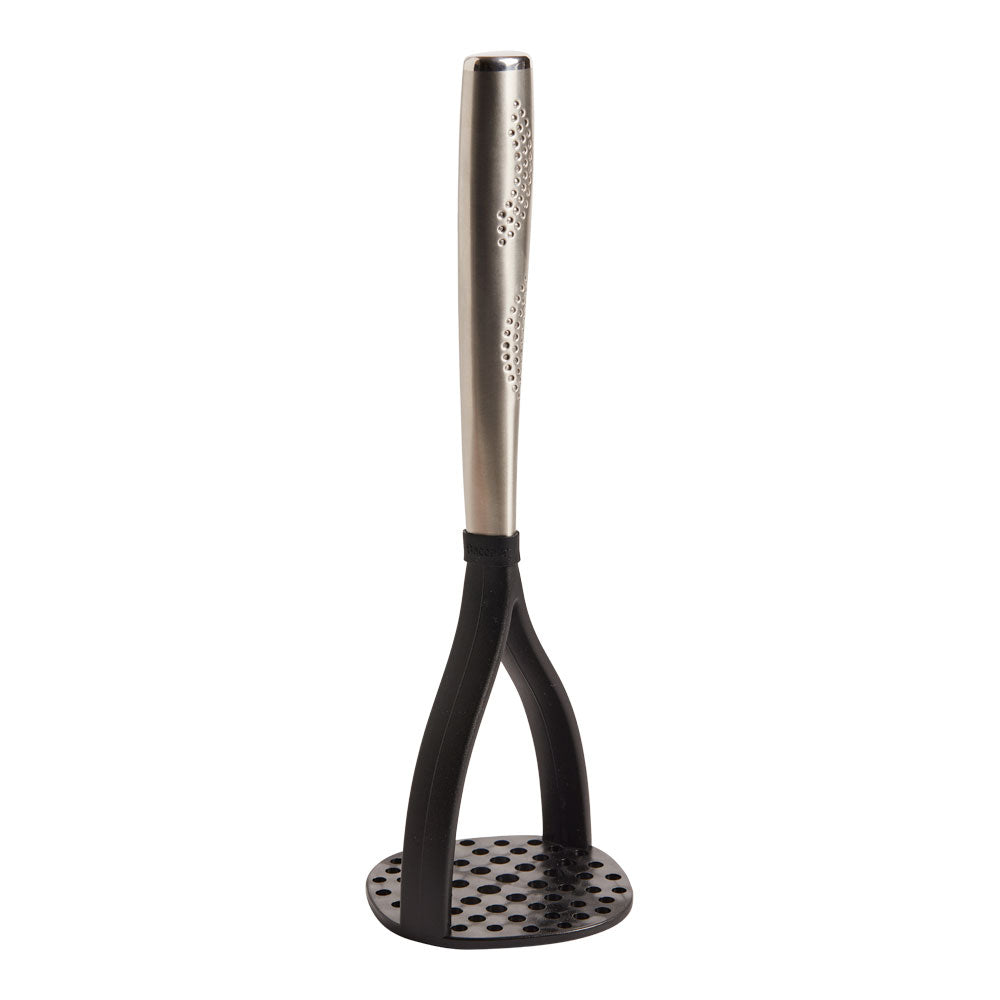 Stainless steel potato masher with black handle - Baccarat