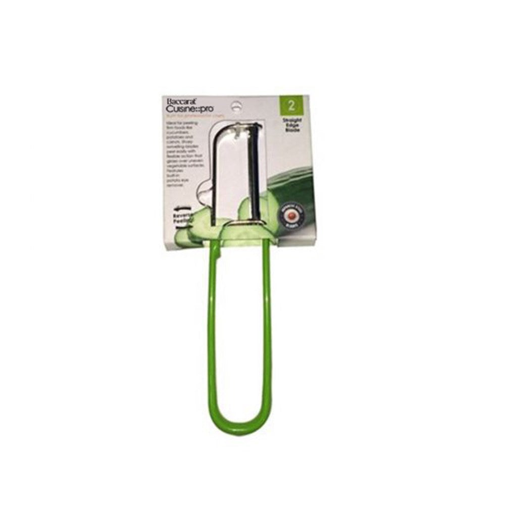 green ergonomic peeler for easy peeling and slicing - Baccarat cuisine pro