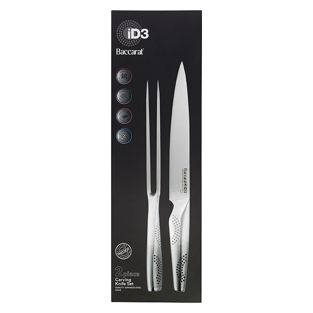 Sharp carving knife for effortless slicing in elegant silver - Baccarat id3 carving knife 20cm -