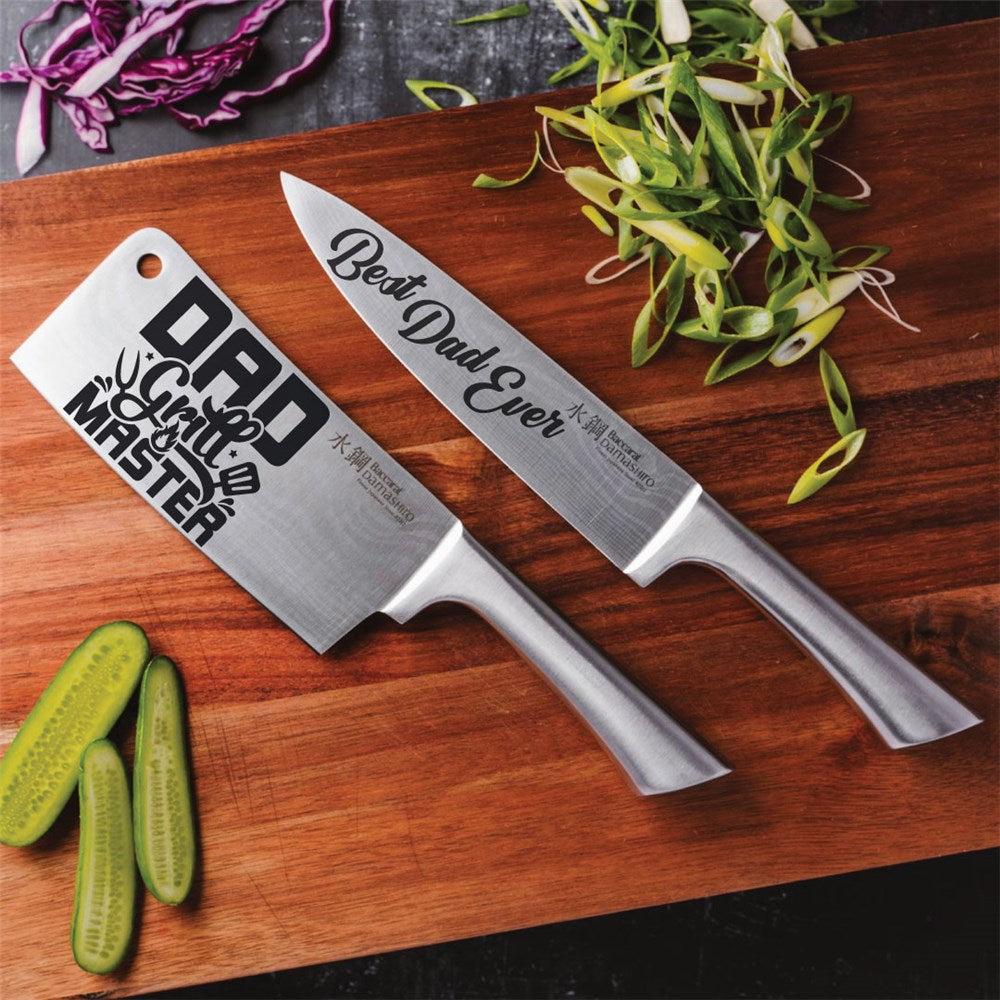 Elegant chef's knife with a 20cm blade in a stunning design - best dad ever Baccarat damashiro