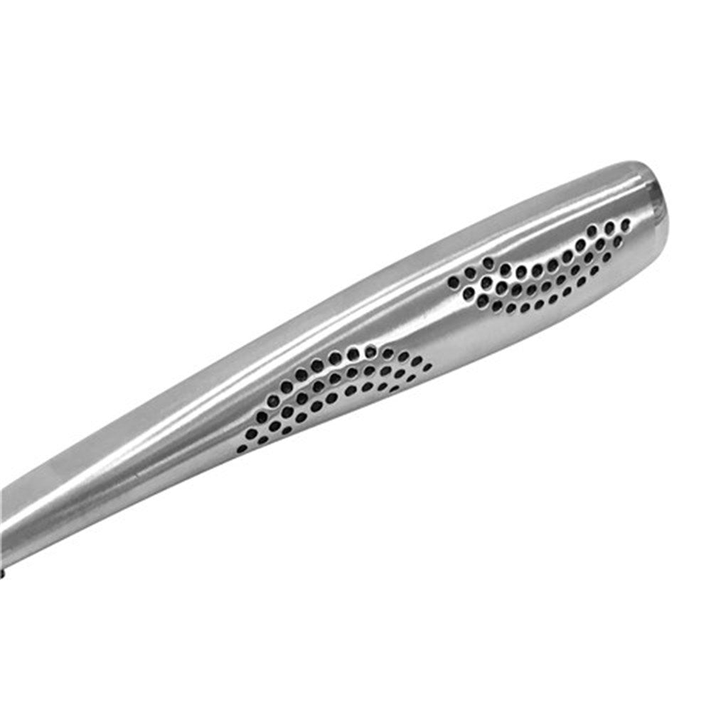 A stylish soup ladle with a polished finish and a sleek handle in silver - Baccarat