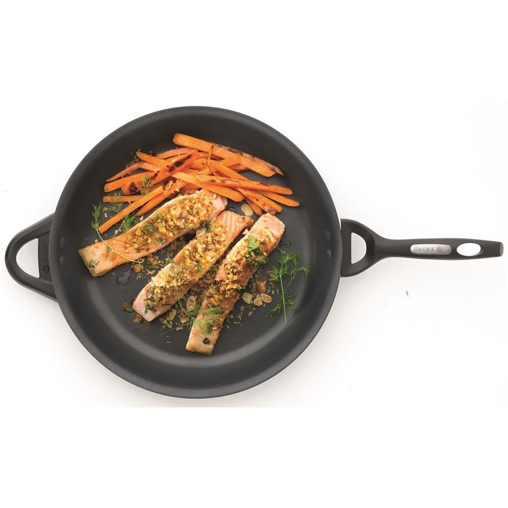 Close-up view of a non-stick surface frying pan with a sleek design and durable finish - Baccarat