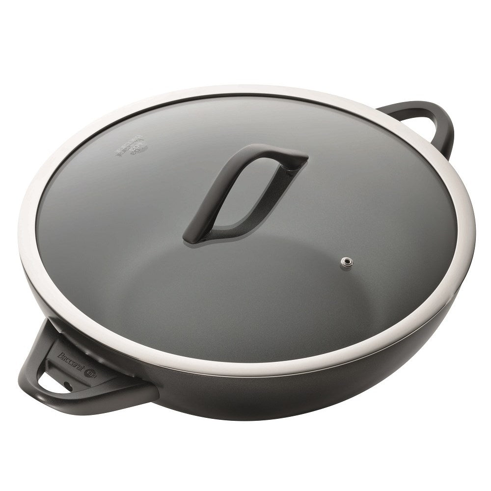 hard anodised stockpot with lid and bakelite handle ideal for versatile cooking - Baccarat