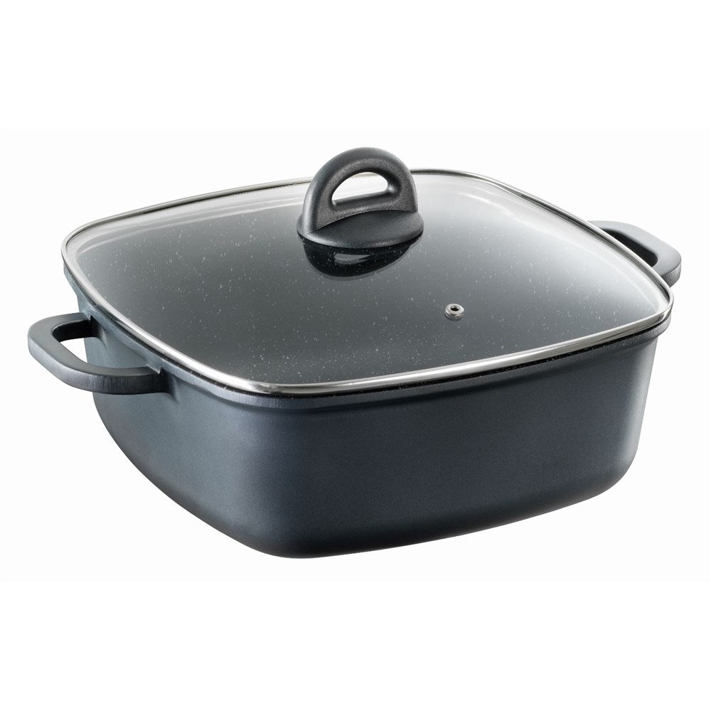 Baccarat stone square casserole with lid in elegant design and durable material - Baccarat