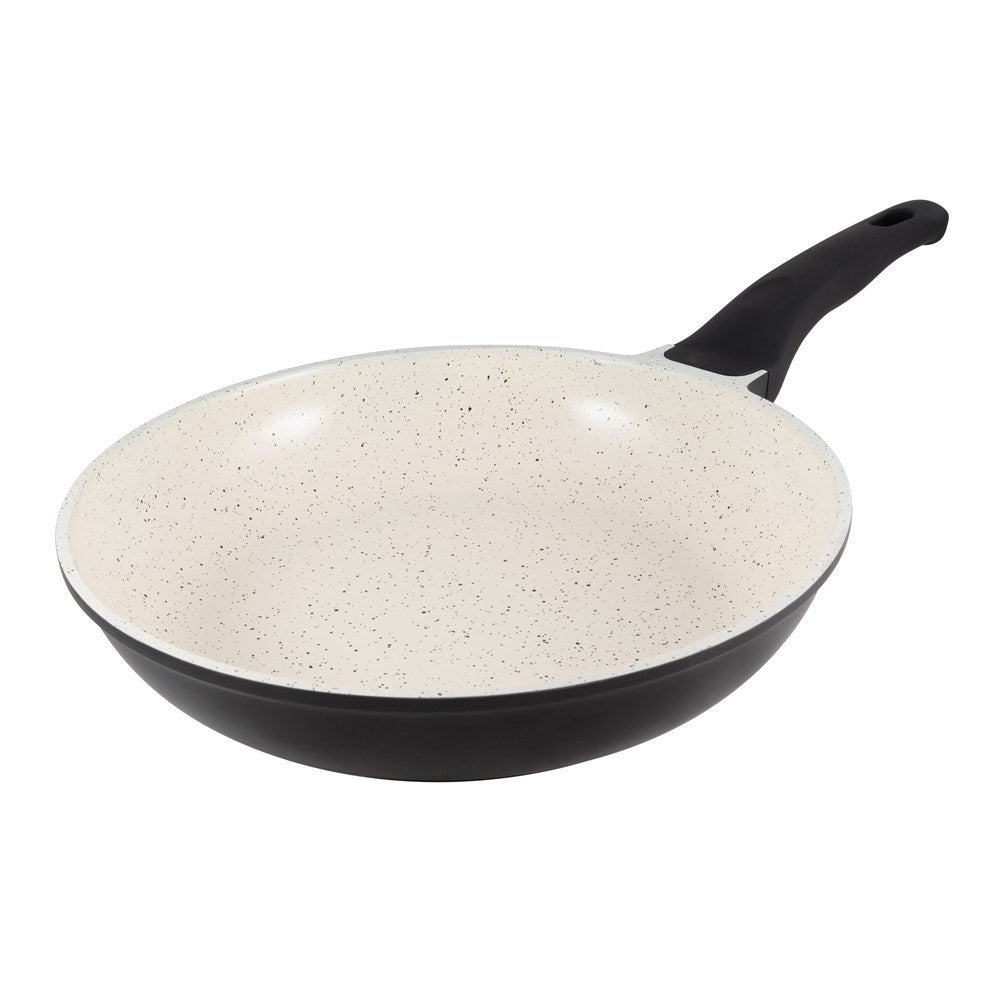roasted vegetables on a beige interior kitchen counter - Baccarat ceramix non stick frypan 28cm