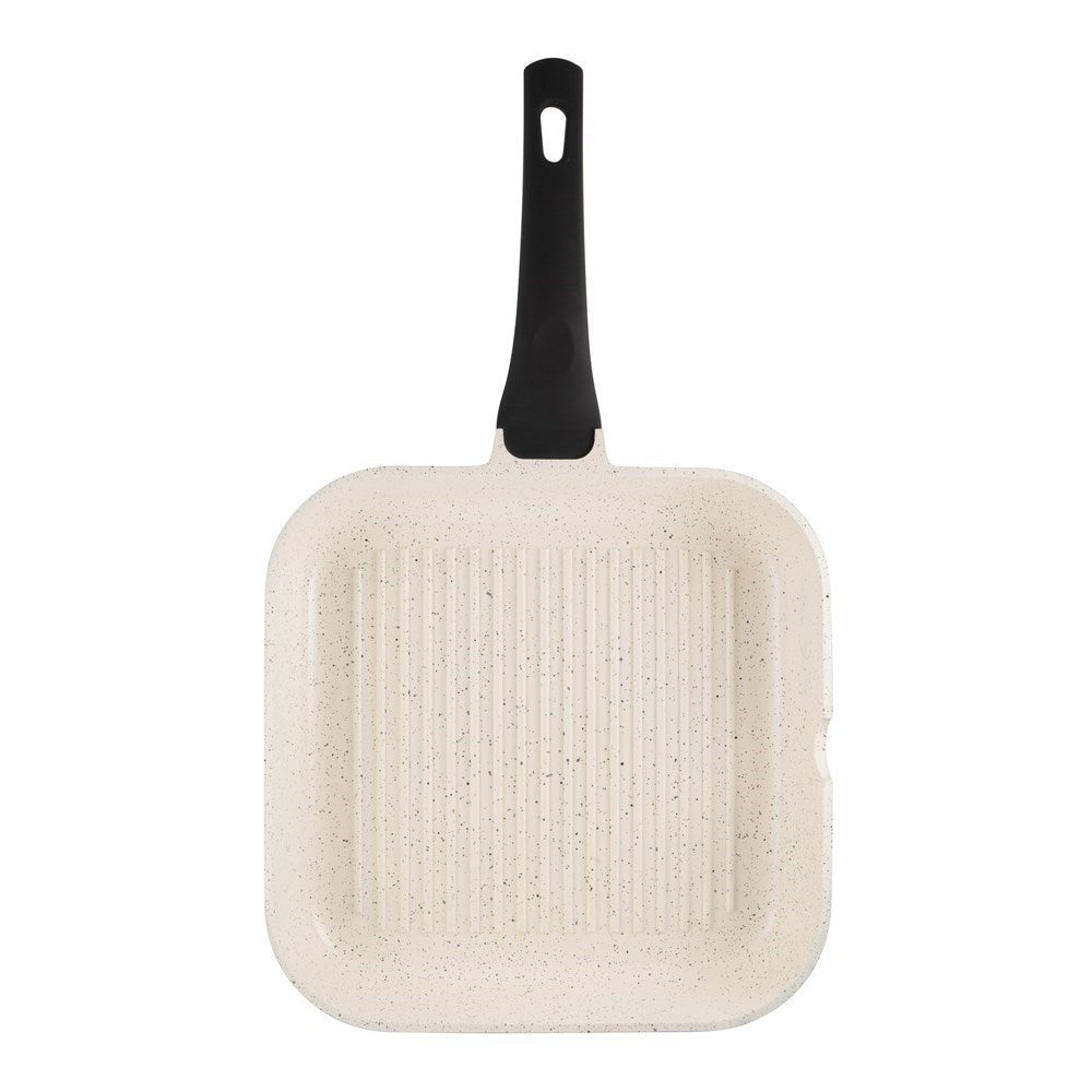 A non-stick frypan featuring a sleek design in white for effortless cooking - Baccarat Ceramix