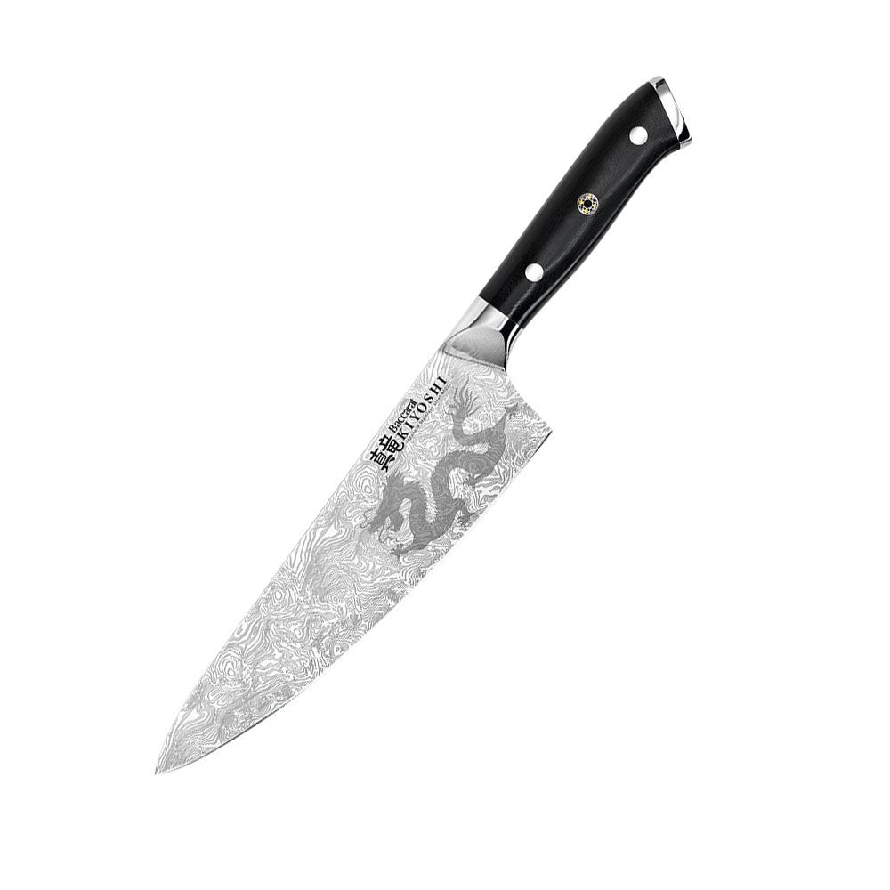 a set of three santoku knives with elegant design and ergonomic handles - Baccarat