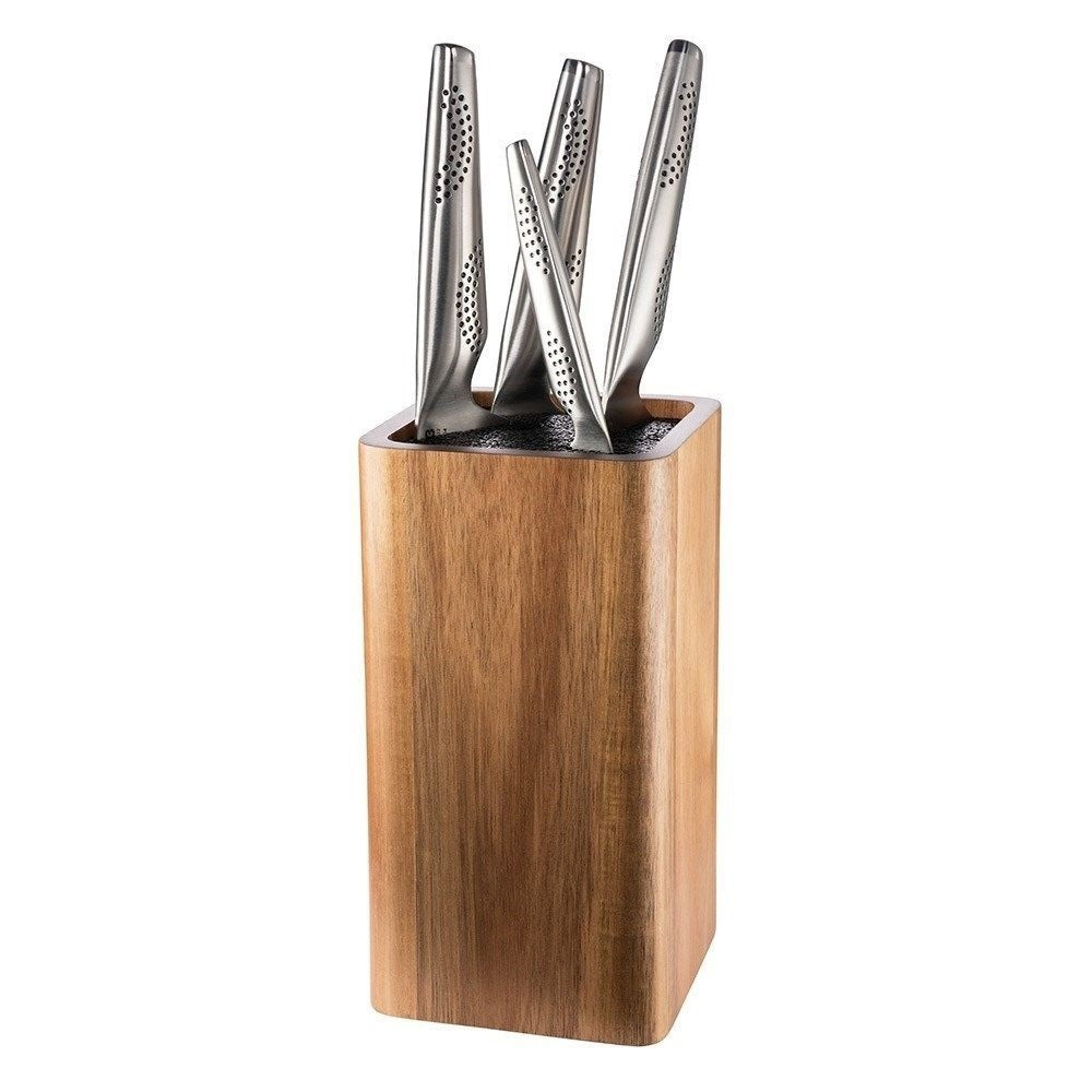 Baccarat damashiro mini cleaver santoku knife 12cm polished blade with wooden handle - Baccarat