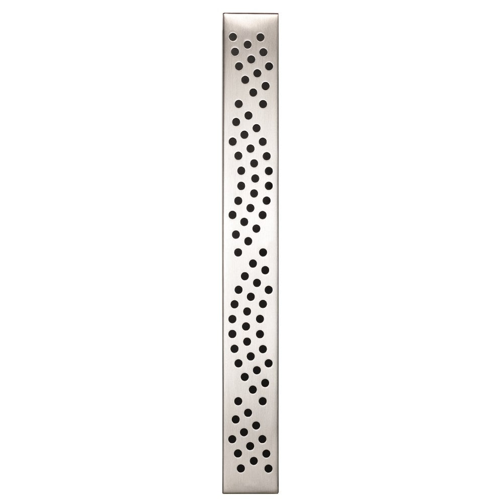 Three stainless steel black knives on a magnetic strip against a marble backdrop 40cm - Baccarat