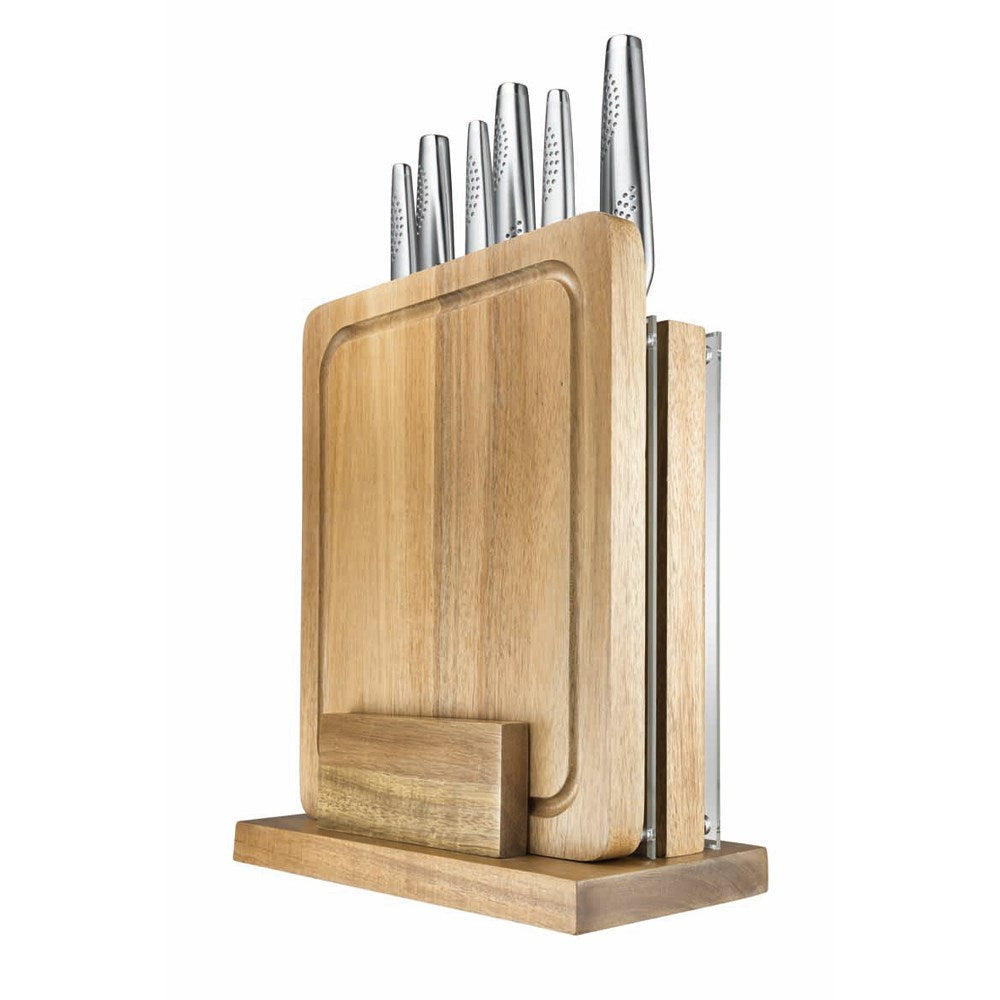 Knife set with silver blades displayed with fruit and nuts on table for precision cutting - Baccarat