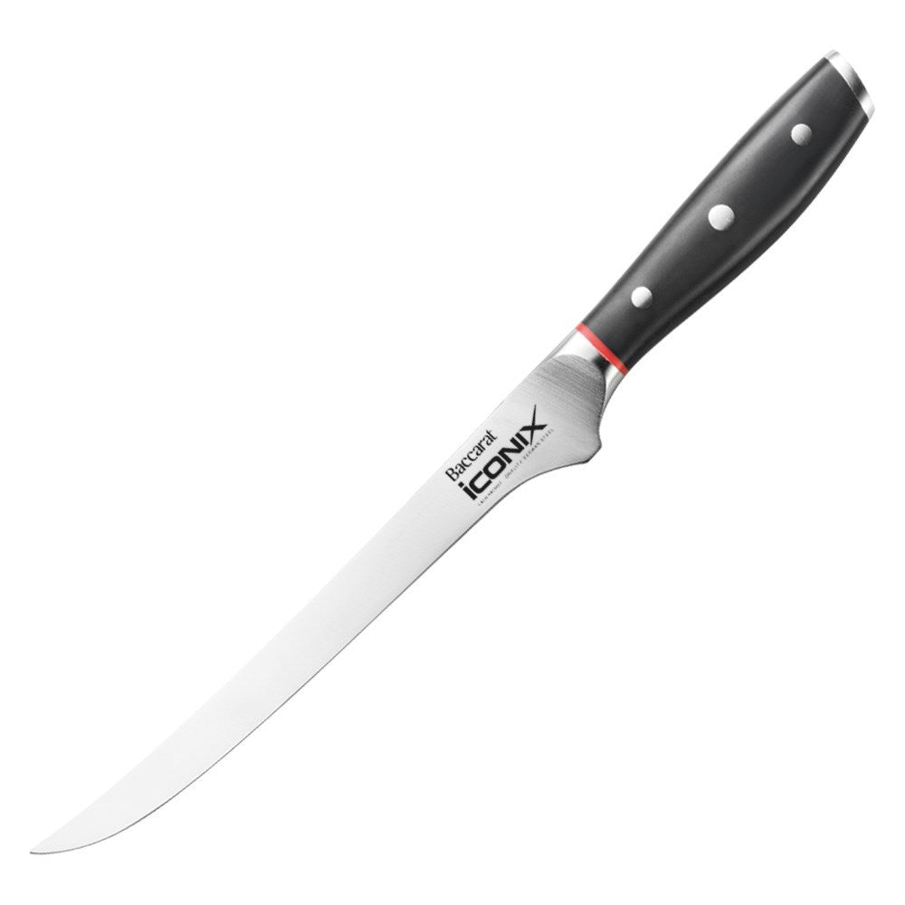 sleek boning knife with black handle and stainless steel blade - Baccarat id3 Samurai Sato
