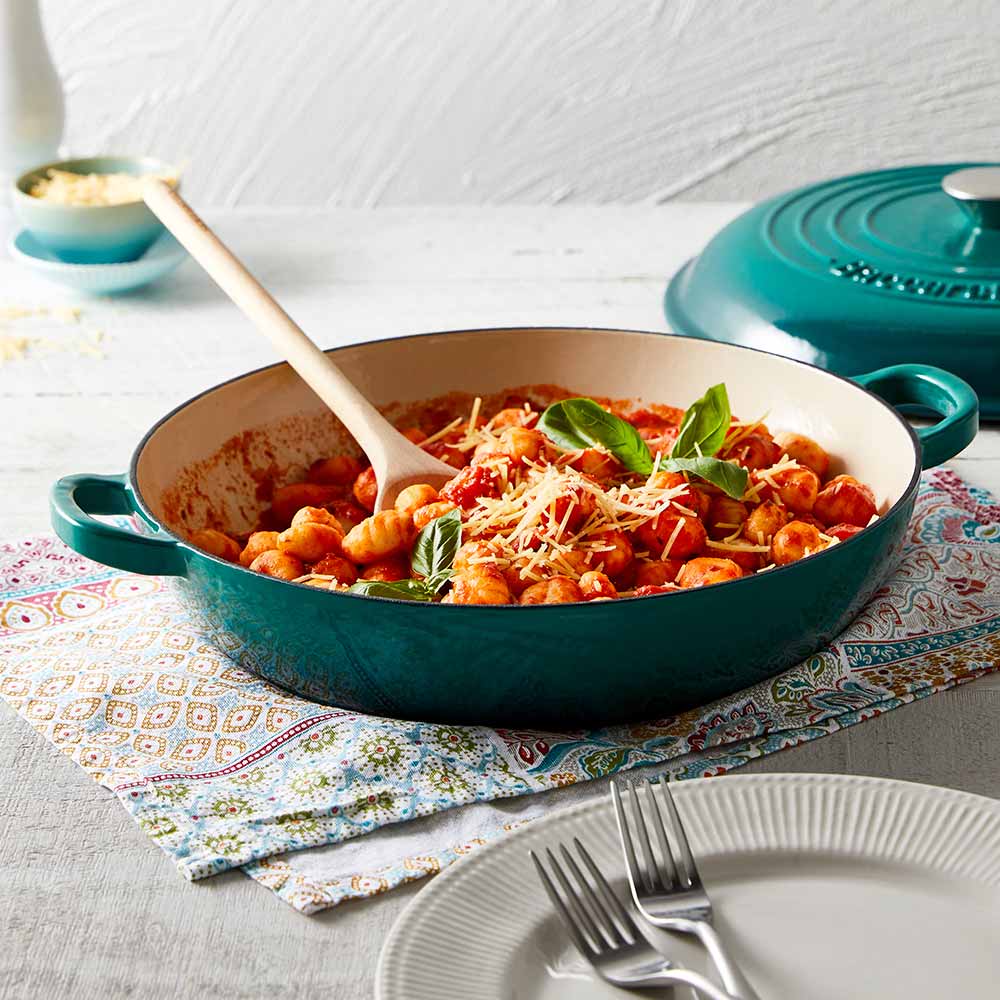 Baccarat Le Connoisseur Cast Iron French Saute Pan 31cm Teal
