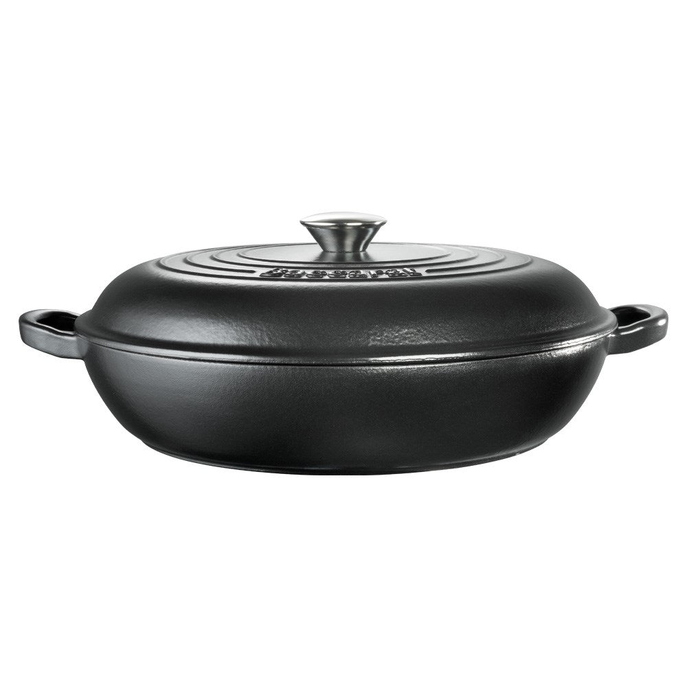 Baccarat Le Connoisseur Cast Iron French Saute Pan 31cm Black