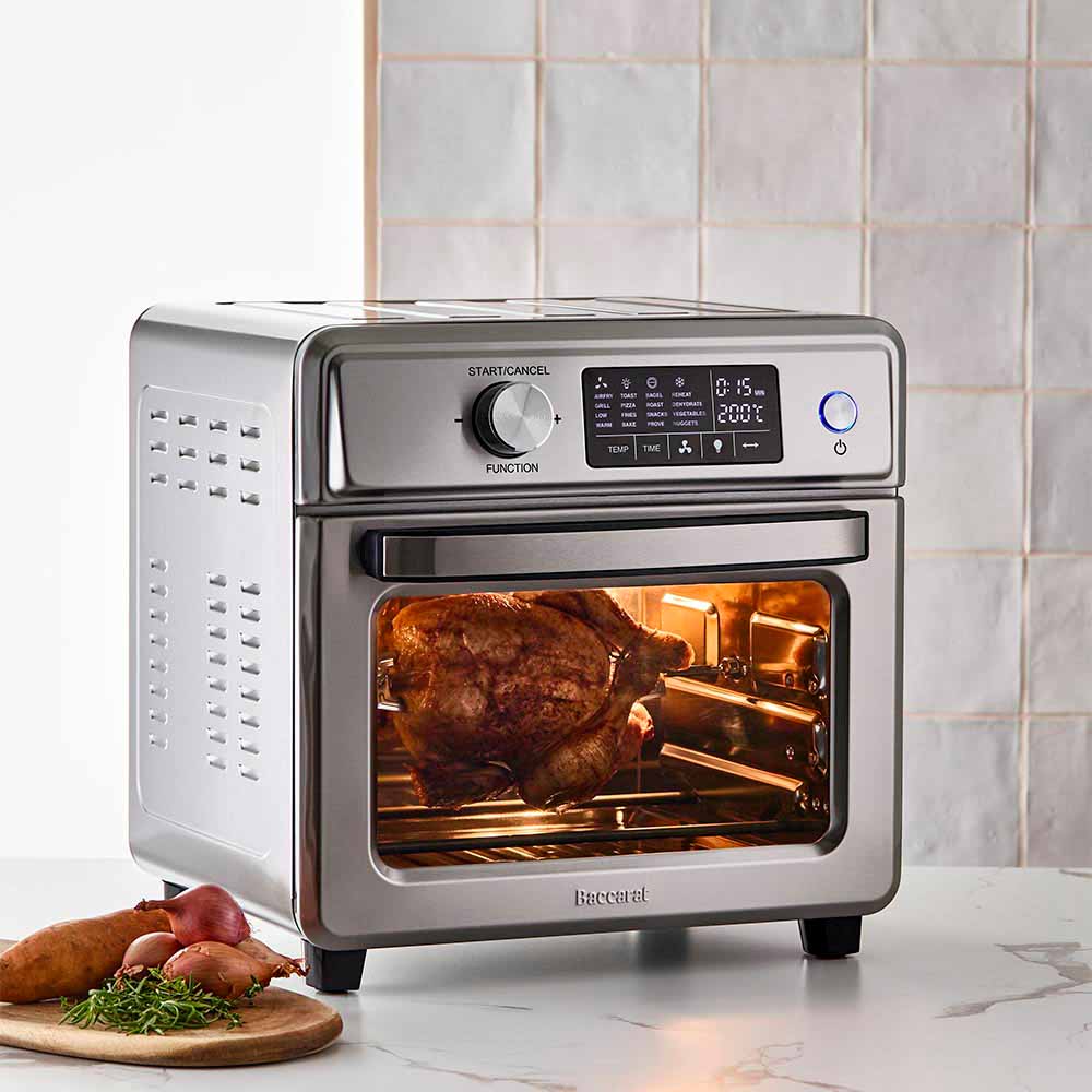 Air fryer oven with advanced features and sleek design - Baccarat the ultimate fry xl air fryer oven
