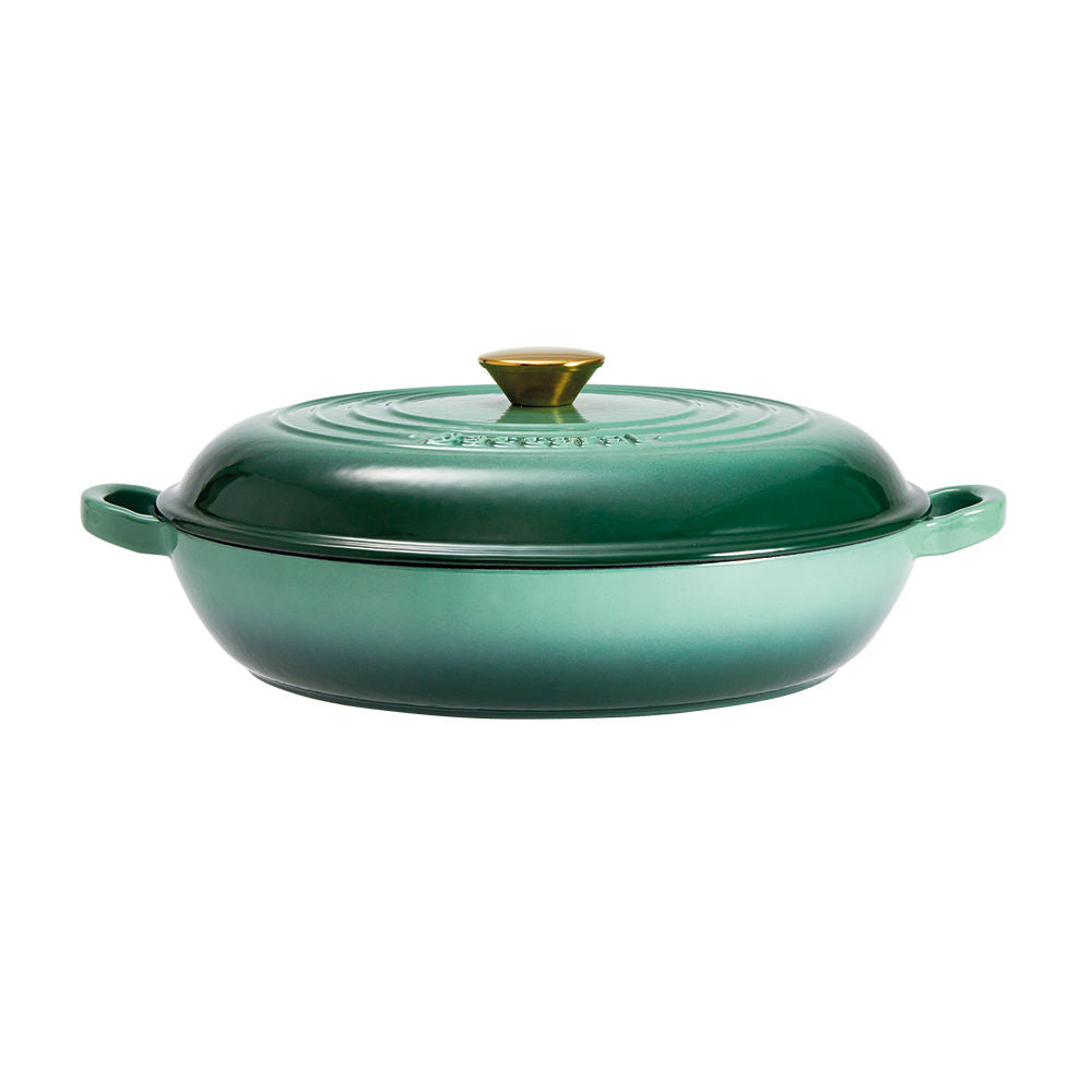 Baccarat Le Connoisseur Cast Iron French Saute Pan 31cm Moss