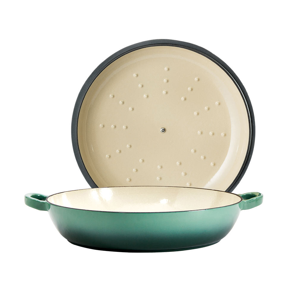 Baccarat Le Connoisseur Cast Iron French Saute Pan 31cm Moss