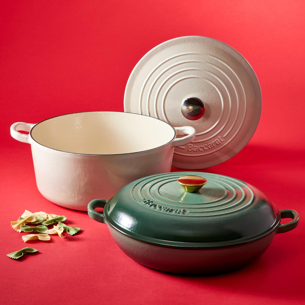 Baccarat Le Connoisseur Cast Iron French Saute Pan 31cm Moss