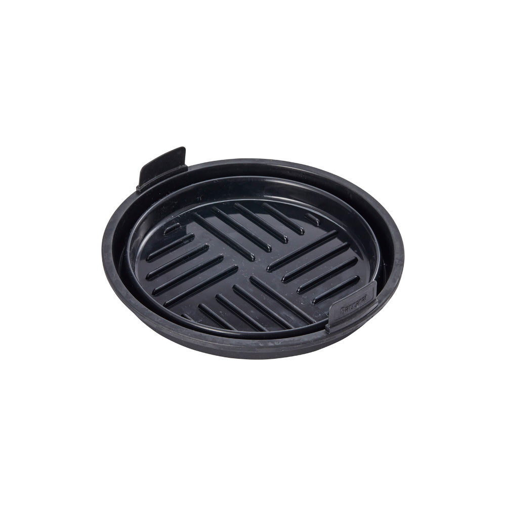 Non-stick black grill pan with ridged surface ideal for home grilling durable kitchenware - Baccarat