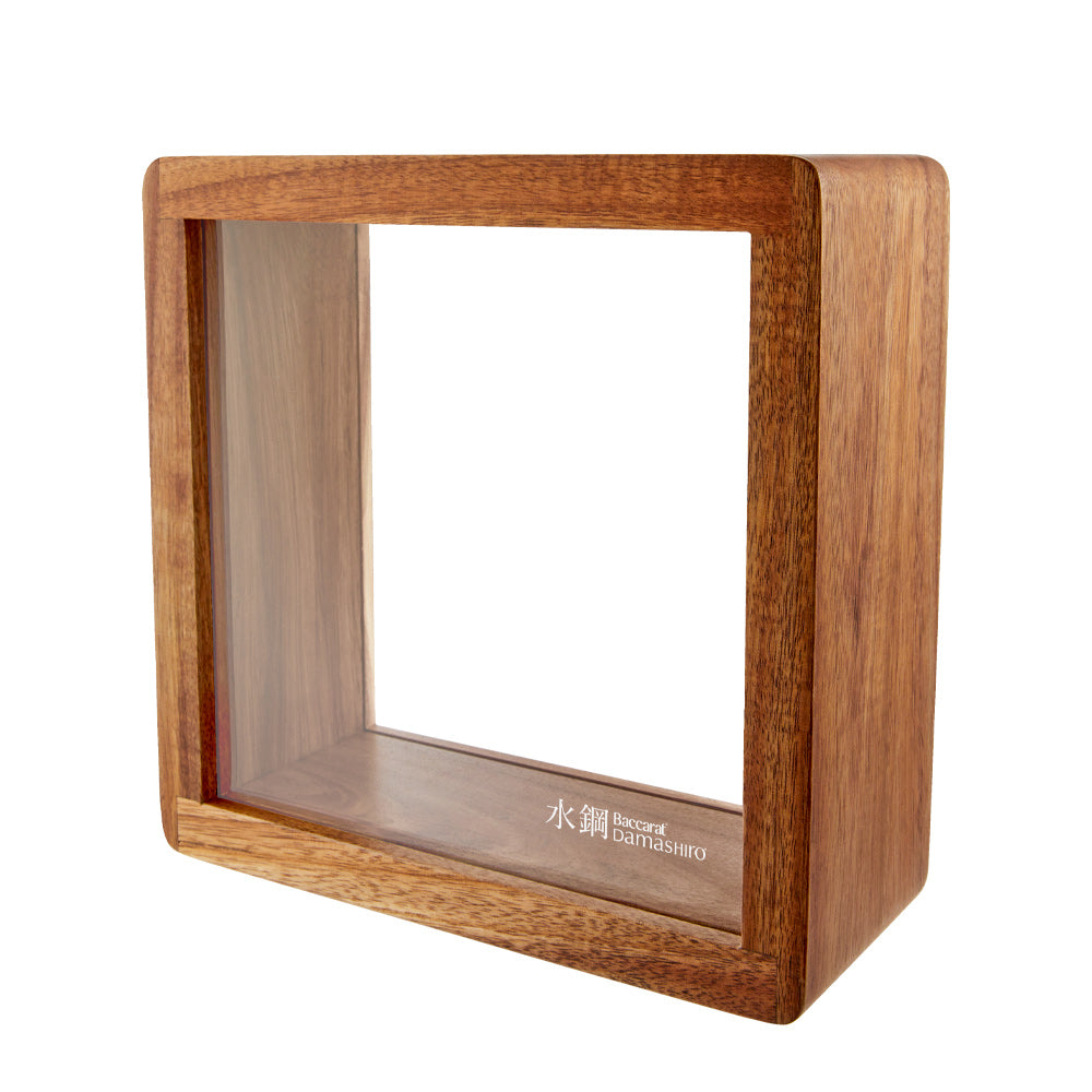 Sleek knife block set with stainless steel knives in a wooden case culinary chef's choice - Baccarat