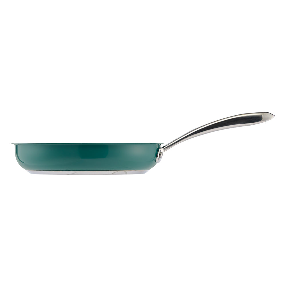 Baccarat SIGNATURE 6 Piece Cookware Set Forest Green with frypan at Baccarat