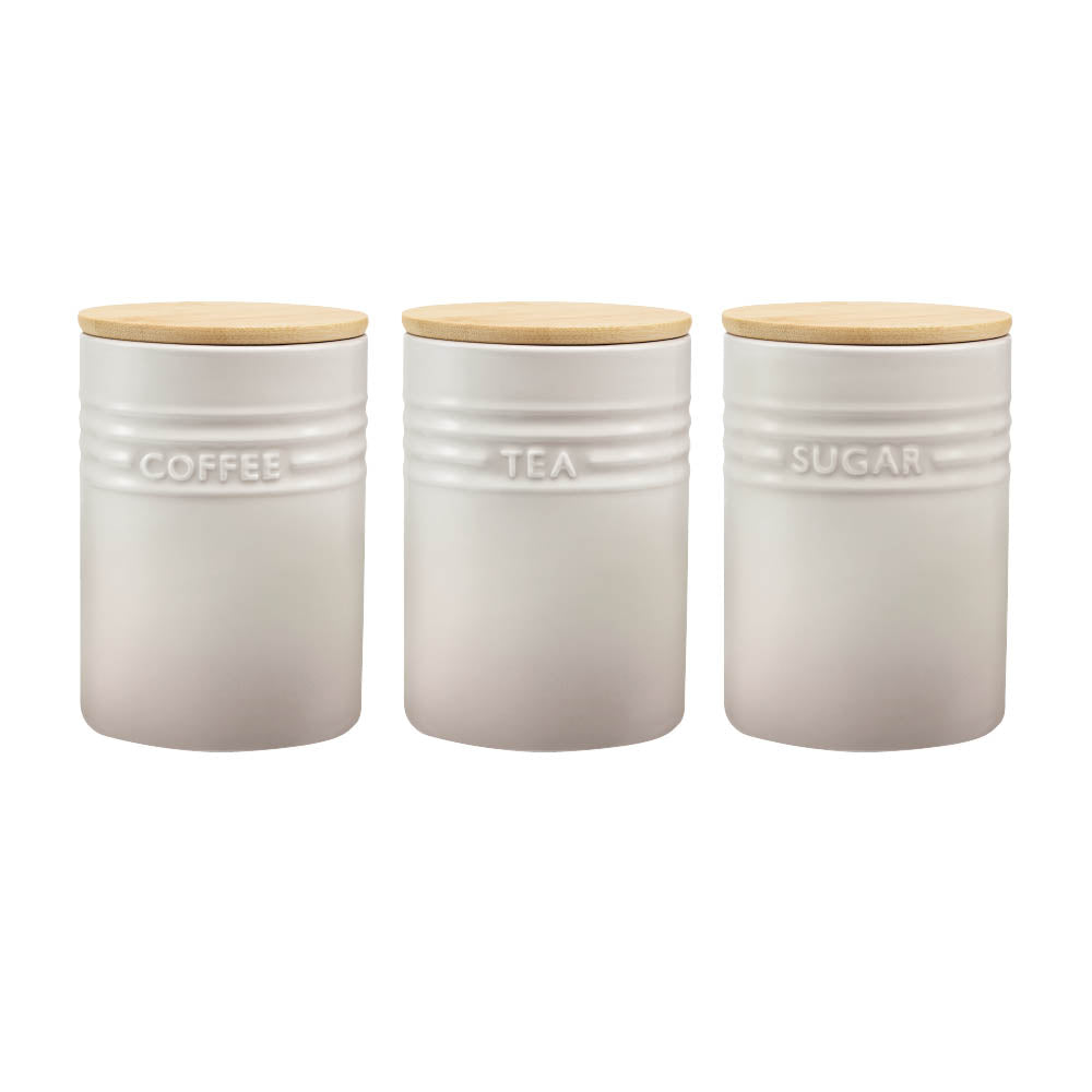 Baccarat Le Connoisseur Set of 3 Canisters Cream