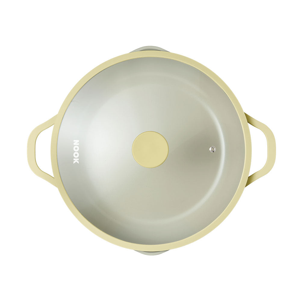 NOOK by Baccarat Saute Pan With Lid 30cm Butter