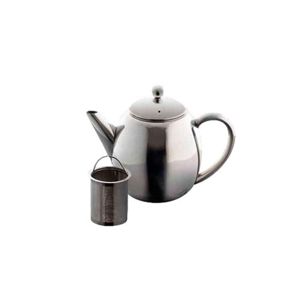Elegant double walled teapot with a refined design shining under light - Baccarat barista brillante