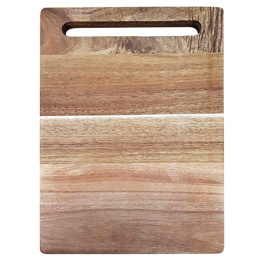 Acacia rectangle chopping board with a smooth surface and natural hue - Baccarat butchers corner