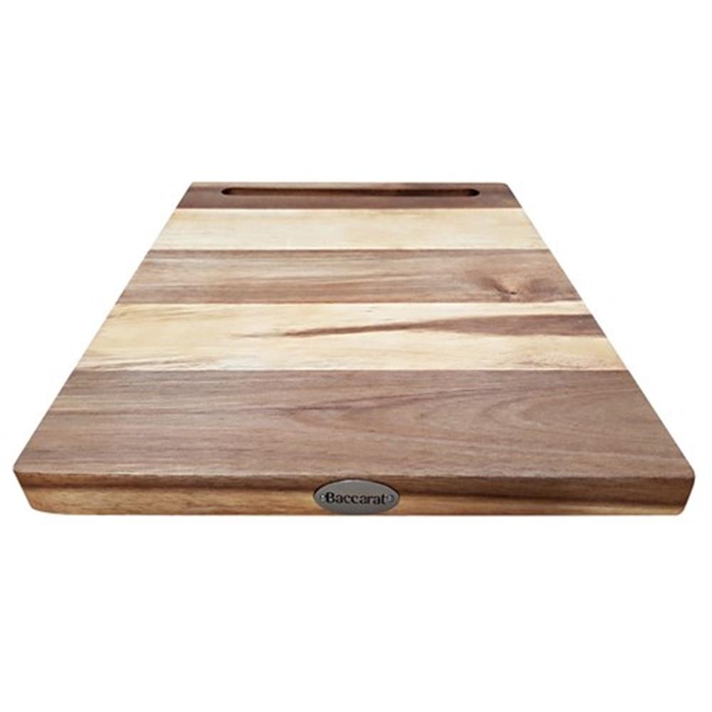 Acacia rectangle chopping board with a smooth surface and sturdy design - Baccarat Butchers Corner