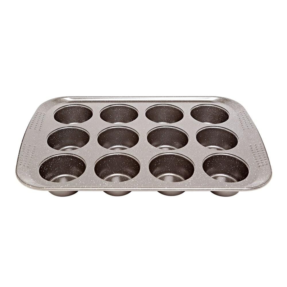 bakeware for 12 cup muffins in granite finish ideal for perfect treats - Baccarat