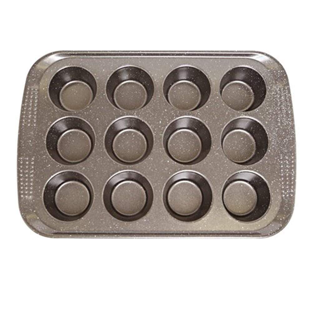 bakeware for 12 cup muffins in granite finish ideal for perfect treats - Baccarat