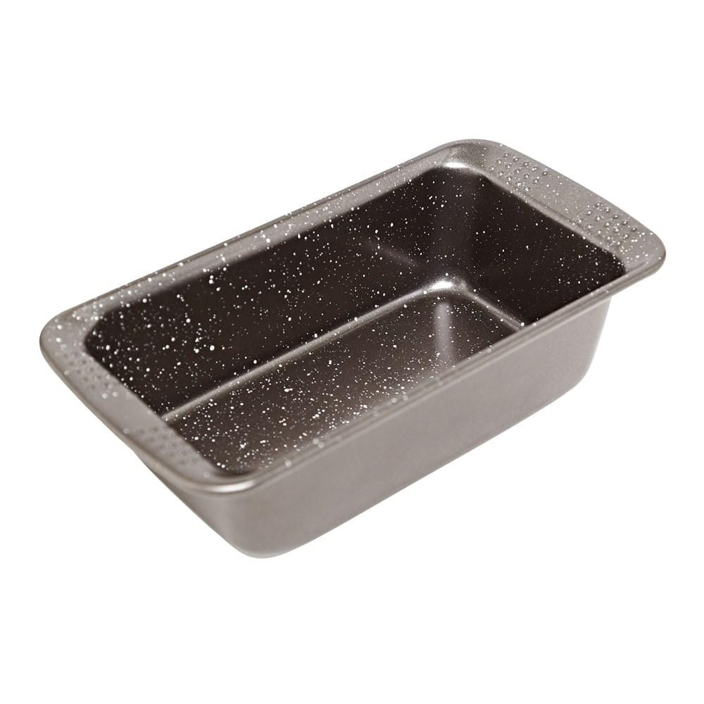 Granite loaf pan with speckled finish in black ceramic 21x12cm - Baccarat