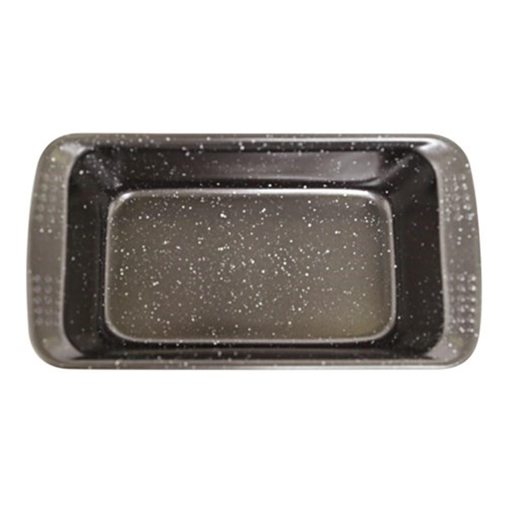Granite loaf pan with speckled finish in black ceramic 21x12cm - Baccarat