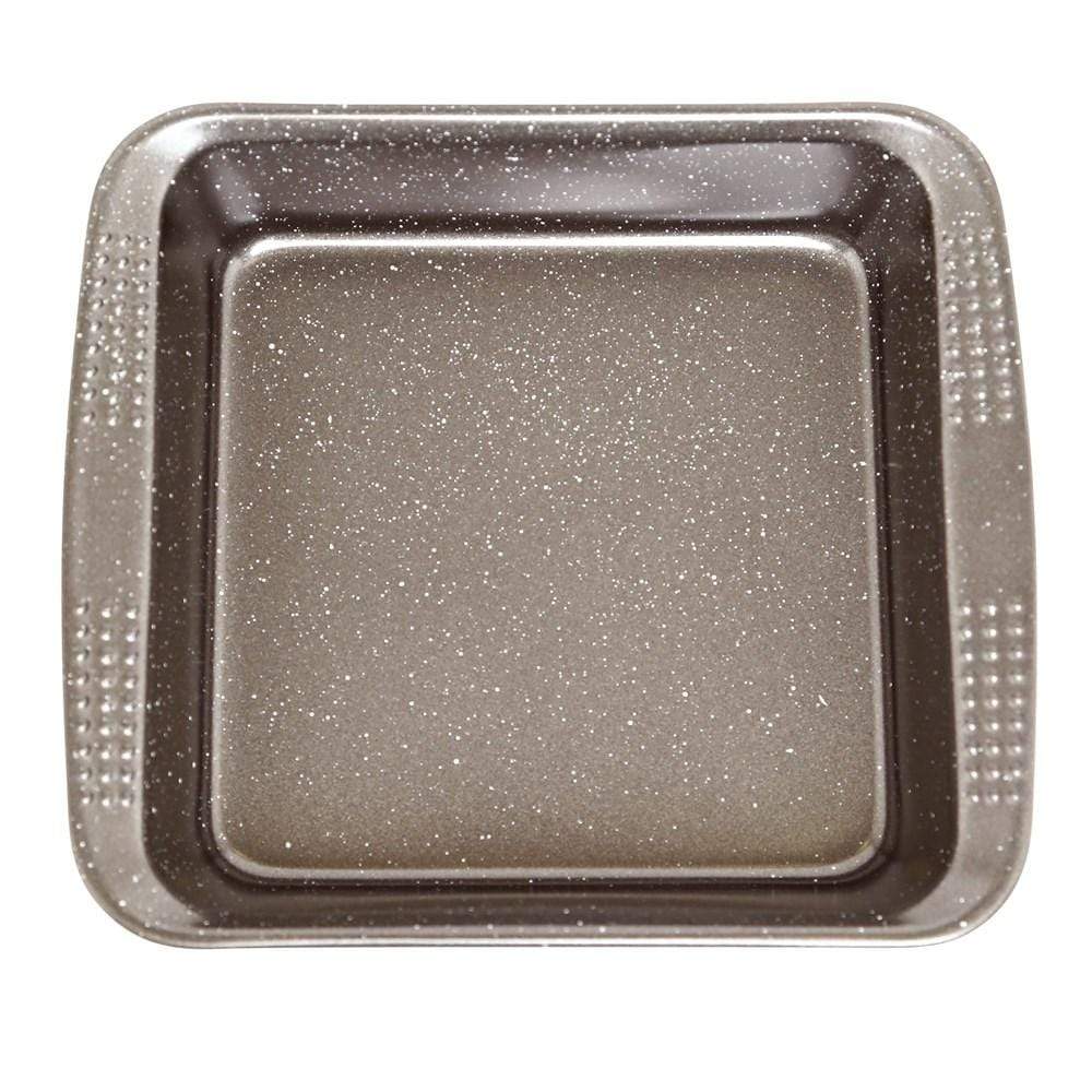 Granite square cake pan with durable finish ideal for baking desserts and cakes - Baccarat