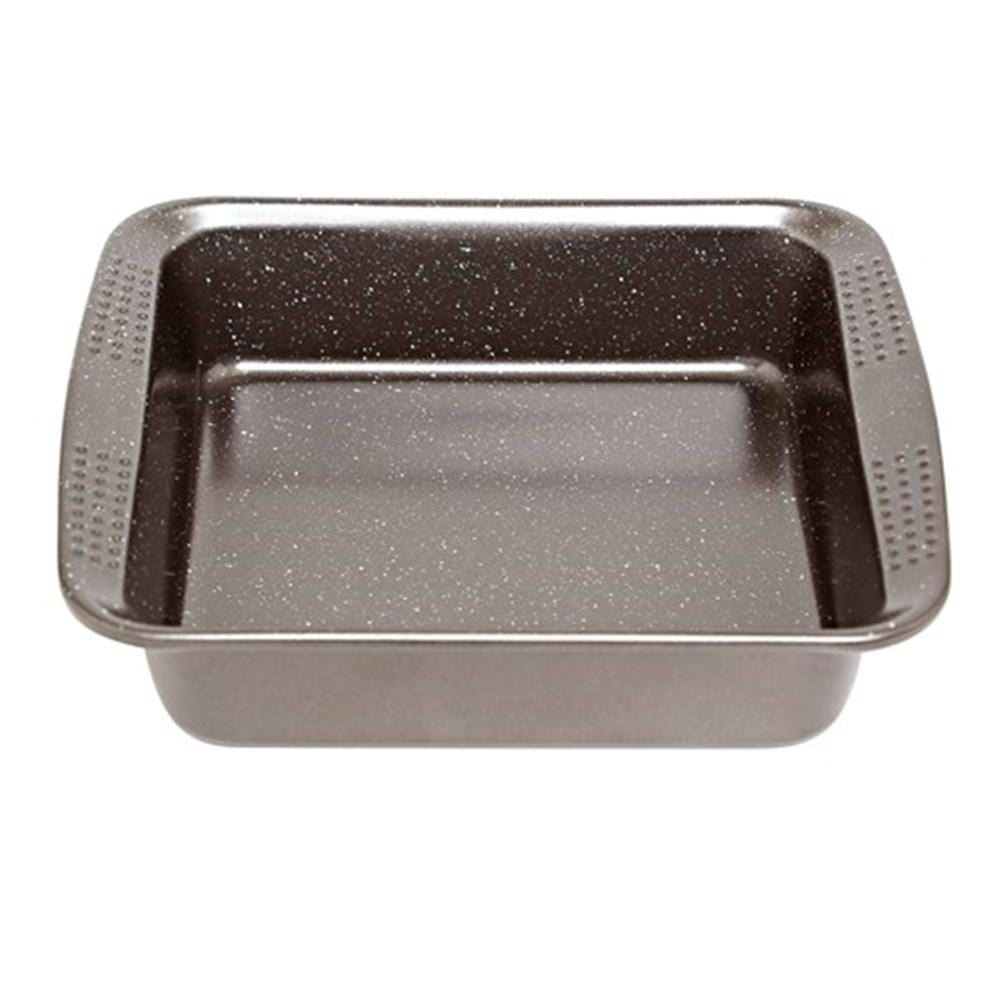 Granite square cake pan with durable finish ideal for baking desserts and cakes - Baccarat