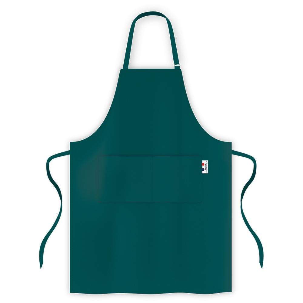 teal kitchen apron with front pockets and stylish design - Baccarat le connoisseur