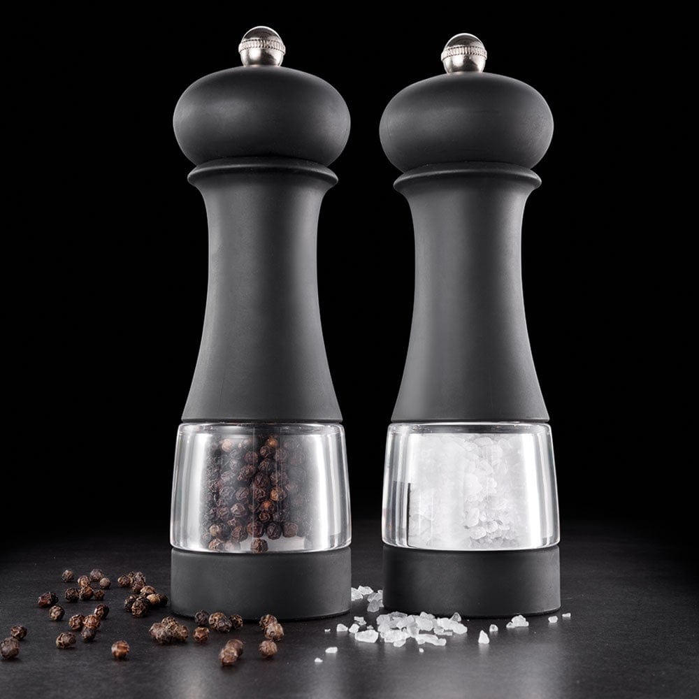 Elegant 18cm salt and pepper mills with transparent design for easy viewing - Baccarat