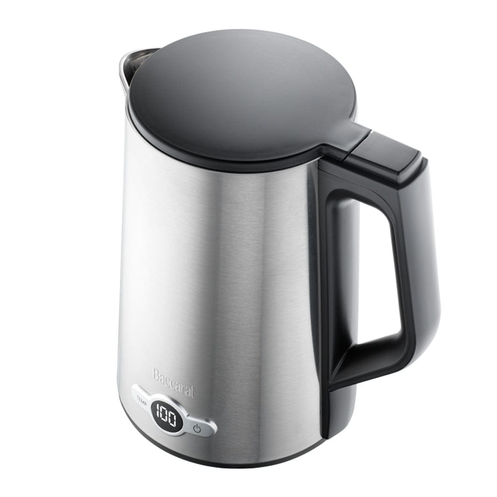 Stylish stainless steel kettle with precise temperature control and polished finish - Baccarat