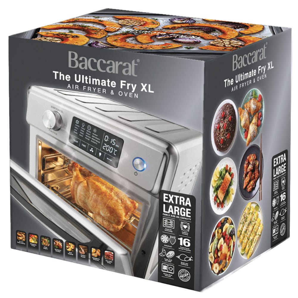 Air fryer oven with advanced features and sleek design - Baccarat the ultimate fry xl air fryer oven