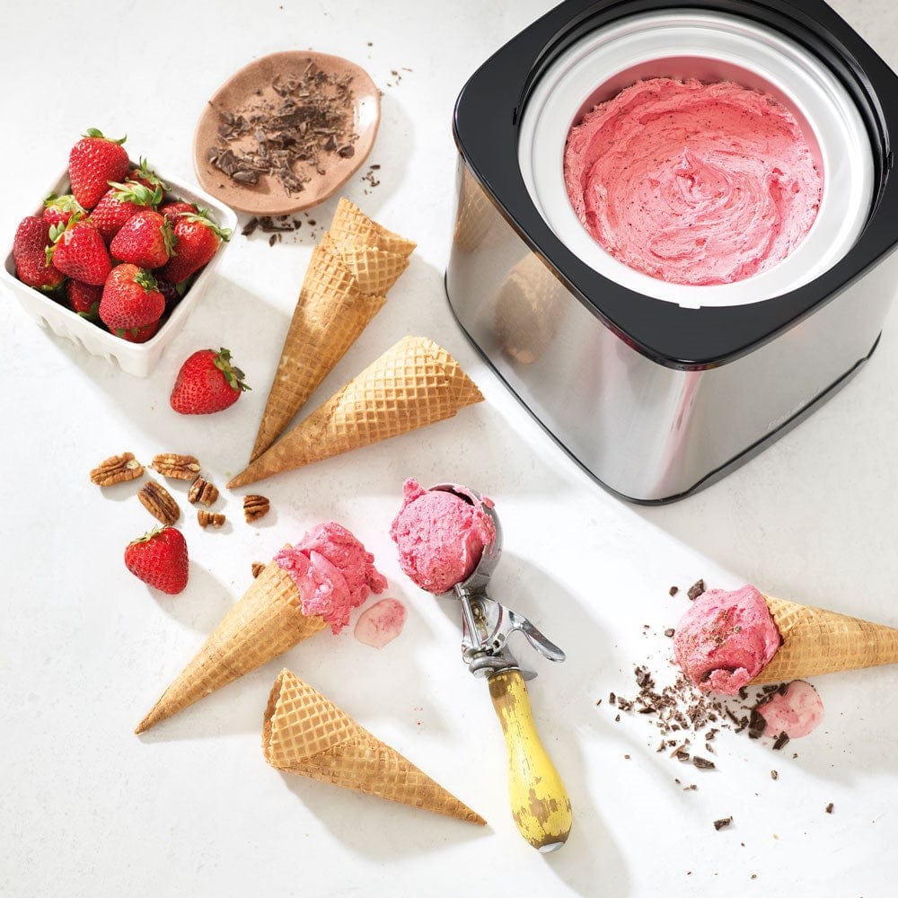 A stack of colourful ice cream sandwiches with sprinkles in vibrant pink yellow and brown - Baccarat