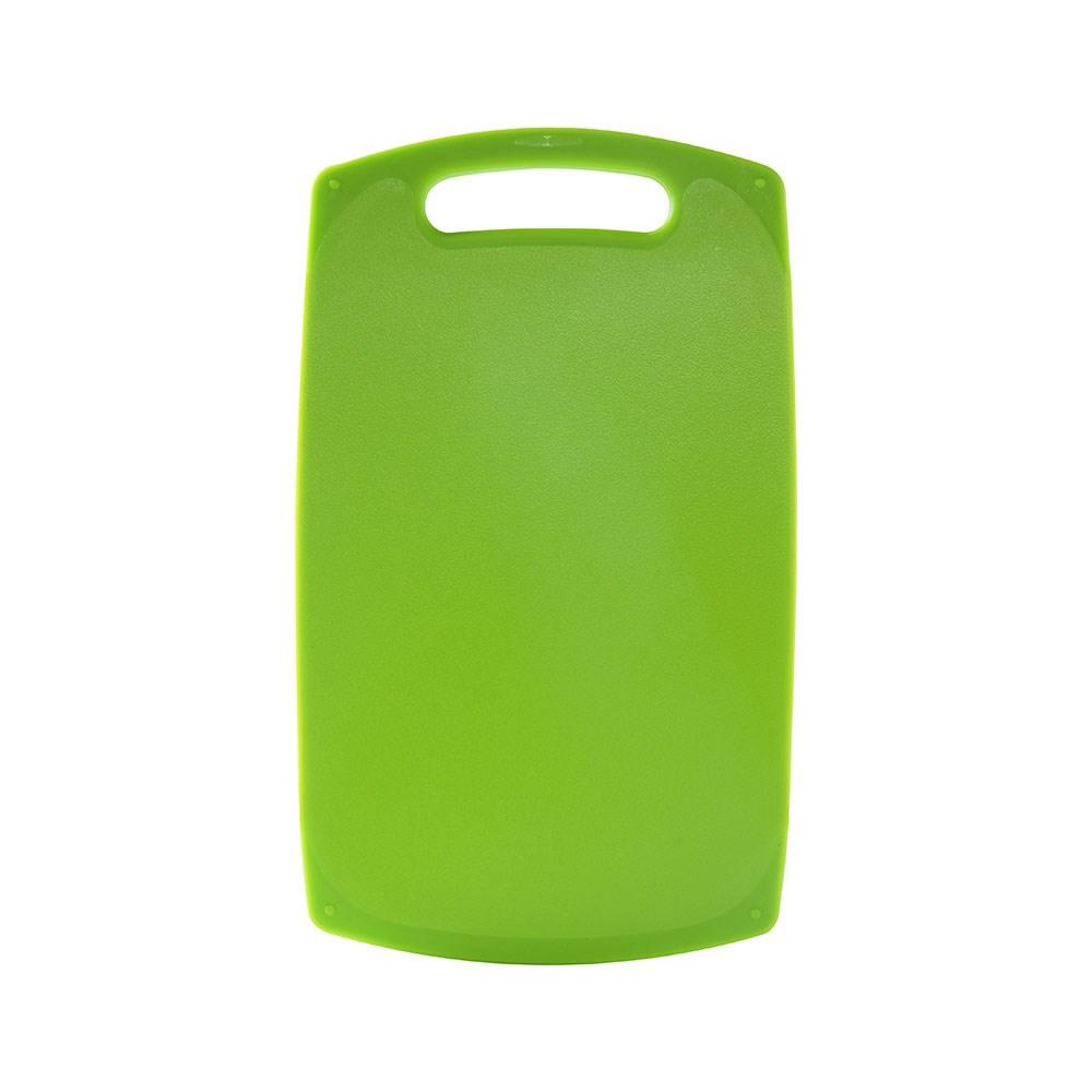 Green cutting board with handle for kitchen tasks - Baccarat ultrafresh 25cm x 15cm bar board green