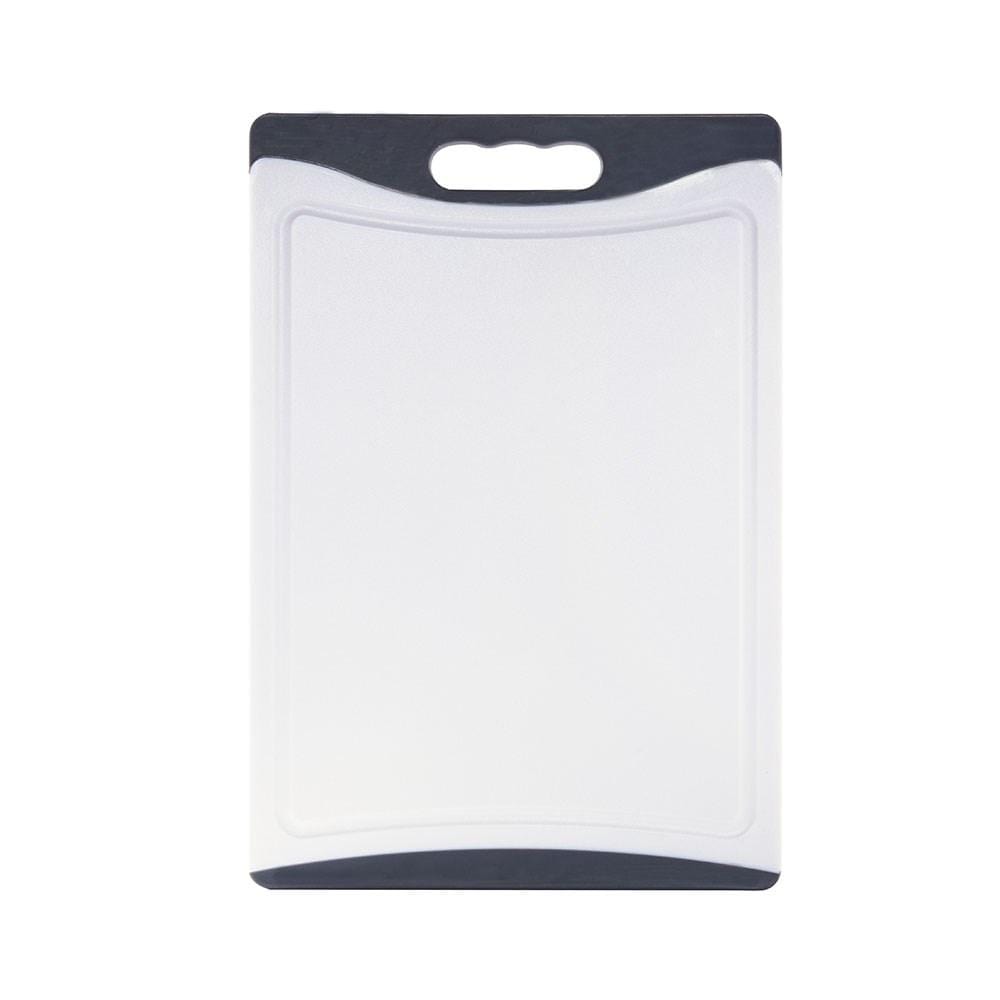 White chopping board with black handle sleek design 35cm x 24cm - Baccarat ultrafresh