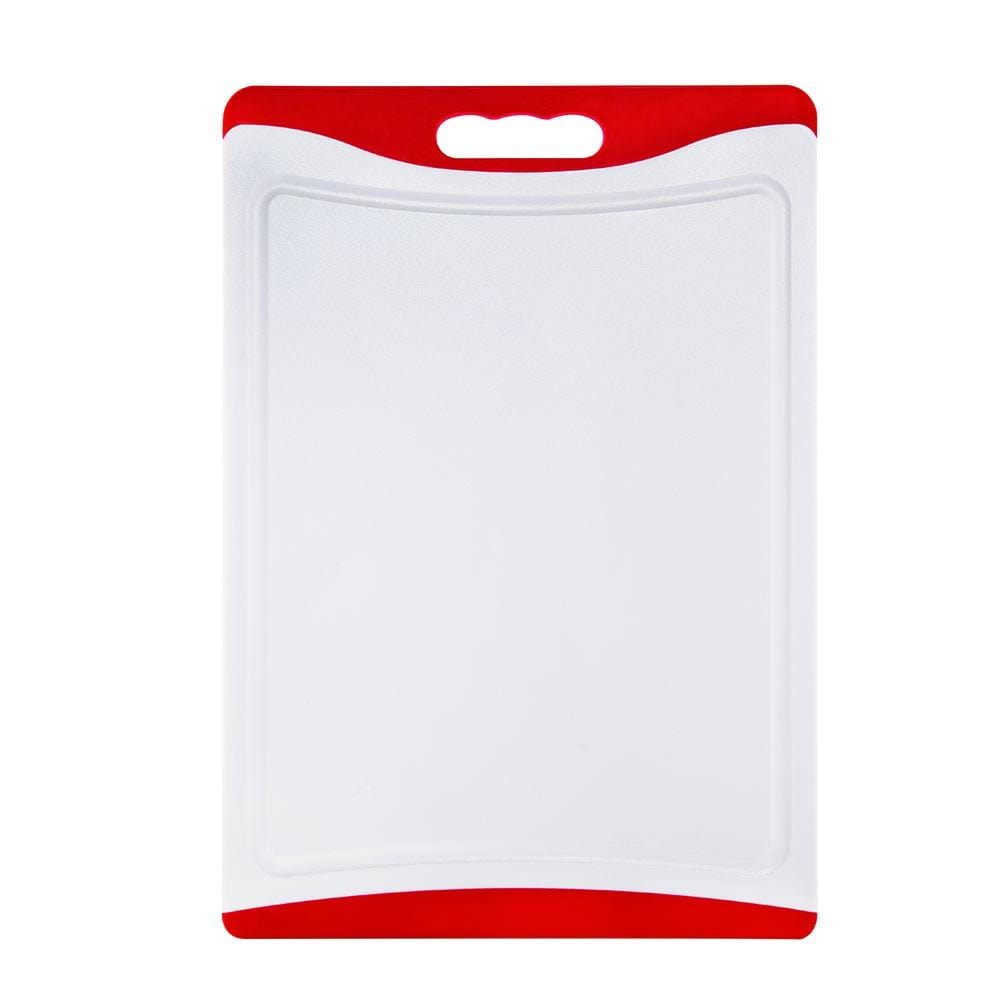 rectangular chopping board with red handle and edges sleek design - Baccarat ultrafresh