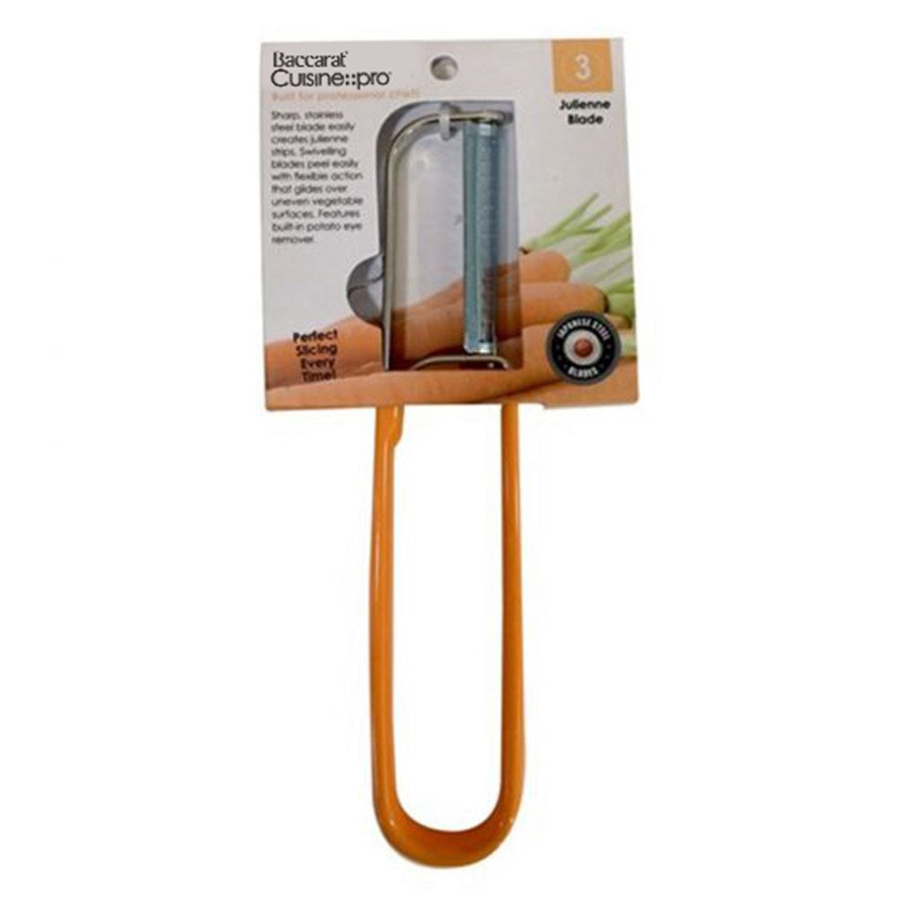 serrated swiveling peeler with ergonomic grip and stainless steel blade - Baccarat cuisine pro