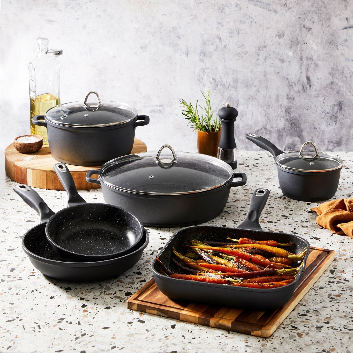 Baccarat Granite Cookware Set 6 Piece