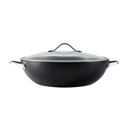 Baccarat iD3 Hard Anodised Wok With Lid 36cm
