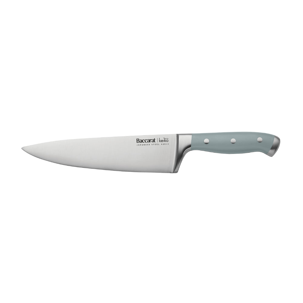 Baccarat Keiko Miro 7 Piece Knife Block Mist