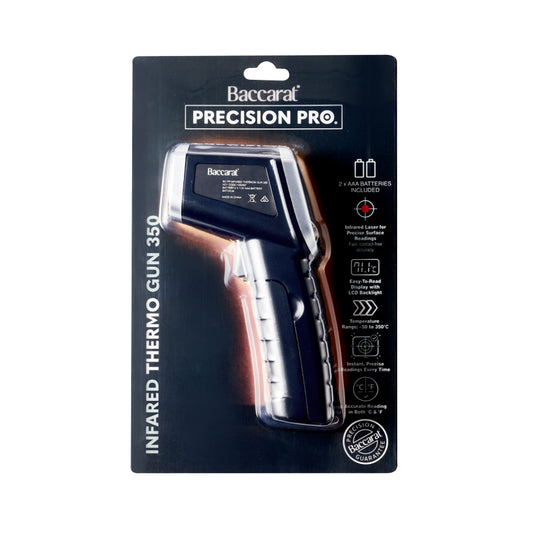 Baccarat Precision Pro infrared thermo gun 350 packaging on a white background